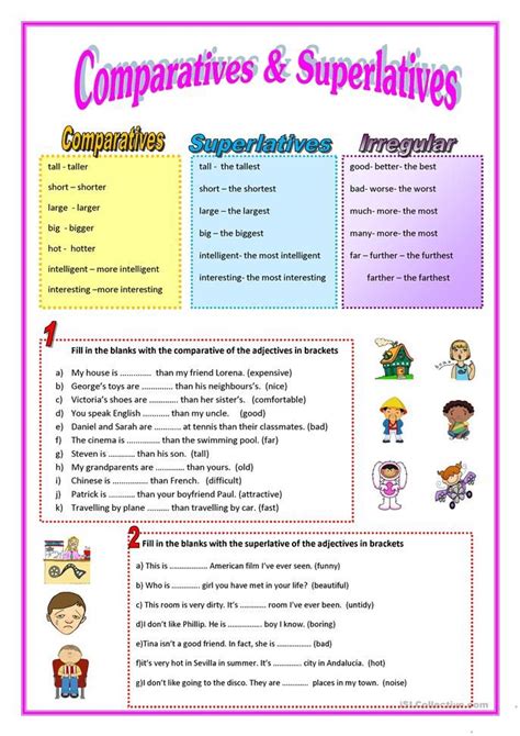 comparatives and superlatives superlatives superlative adjectives adjectives
