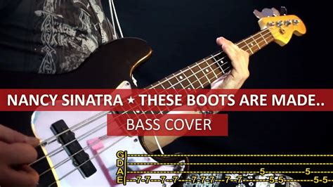 Nancy Sinatra These Boots Are Made For Walking Bass Cover Playalong With Tab Accords