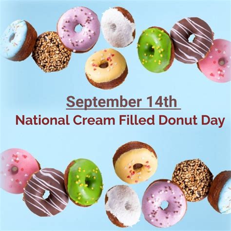 National Cream Filled Donut Day Template Postermywall