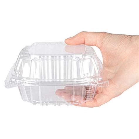Disposable Plastic To Go Containers With Clear Lids 50 Pack Fancy