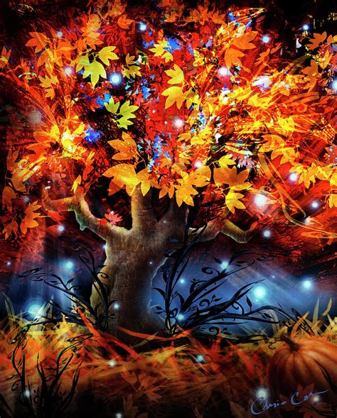 Autumn Magic Painting By Chris Cole Pixels