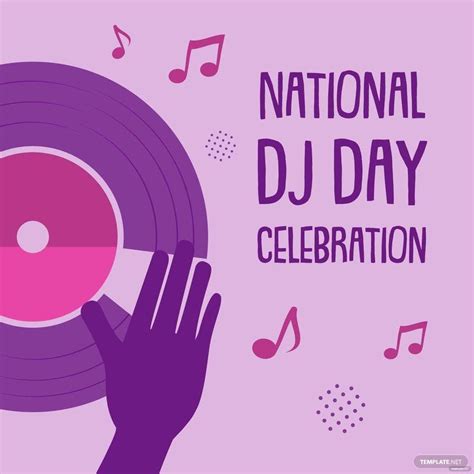National Dj Day Celebration Vector In Eps Illustrator  Psd Png
