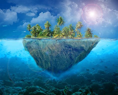 Floating Island Palm Paradise By Blazetiger3 On Deviantart