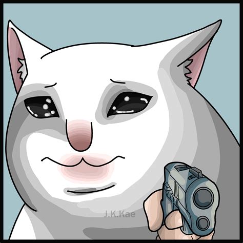 Artstation Sad Cat With Gun