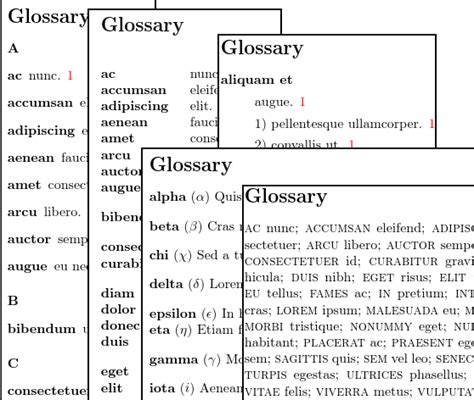 Glossary Latex Telegraph
