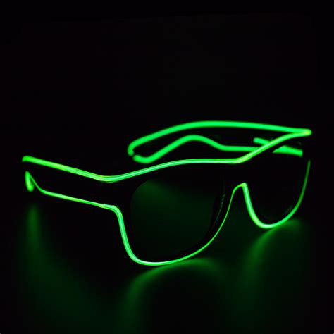 Sound Activated Led El Sunglasses Variety Of Colors Sunglasses Eyeglasses And Masks