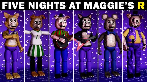 Five Nights At Maggies Extras And All Cutscenes Youtube