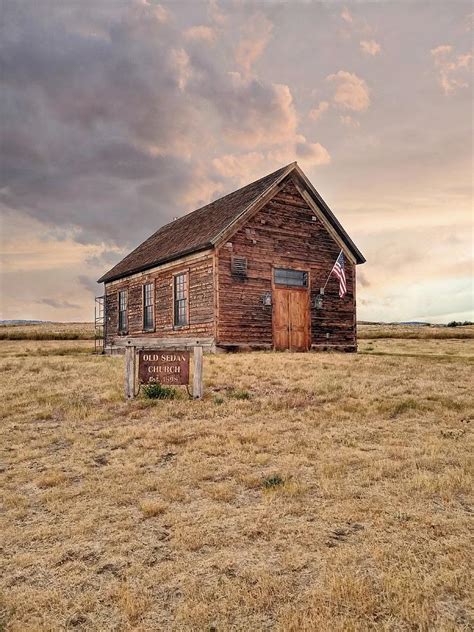 old sedan church in rural montana photograph by toni abdnour fine art america