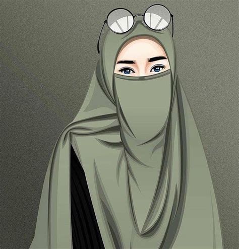 38 Gambar Kartun Hijab Modern Bercadar Mila Kartun