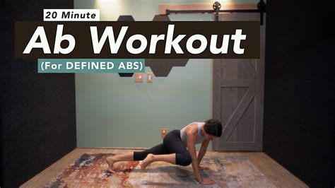 20 Min Abs Workout For Defined Abs Youtube