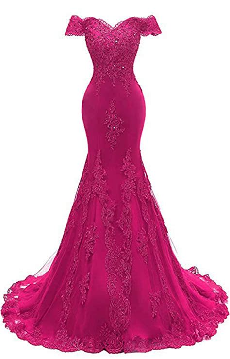 Off The Shoulder Prom Dresses Long Mermaid Sweetheart Beaded Lace