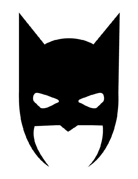 Masque De Batman Est Une Silhouette De Batman