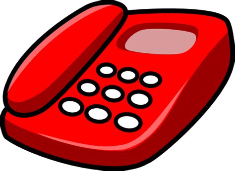 Red Telephone Clip Art At Vector Clip Art Online Royalty