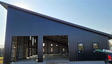 Single Slope Barndominium Worldwide Steel Buildings Barn Style