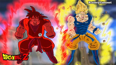 Goku In Kaio Ken X2 Ssj Goku By Raineylamont On Deviantart