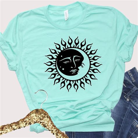Sun And Moon Shirt Graphic Tshirt Etsy