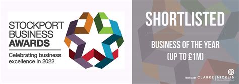 Weve Been Shortlisted For The Stockport Business Awards Envance