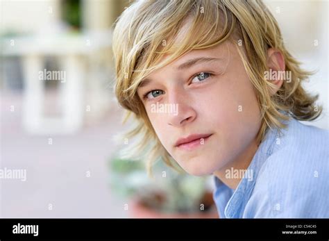 Portrait Of A Cute Little Boy Stock Photo Alamy