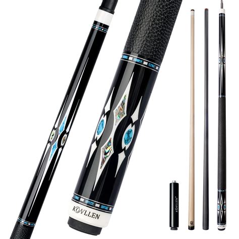 Buy Konllen Double Shafts Carbon Fiber Pool Cue Stick Inlay Professional Cues Full Carbon