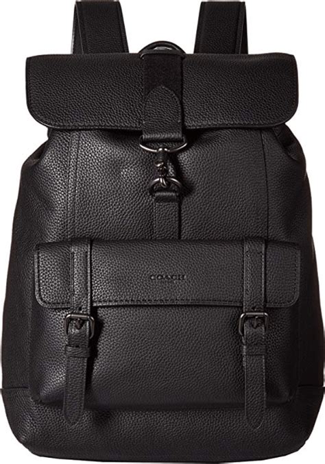 Coach Mens Bleecker Backpack In Pebbled Leather Leather Backpacks