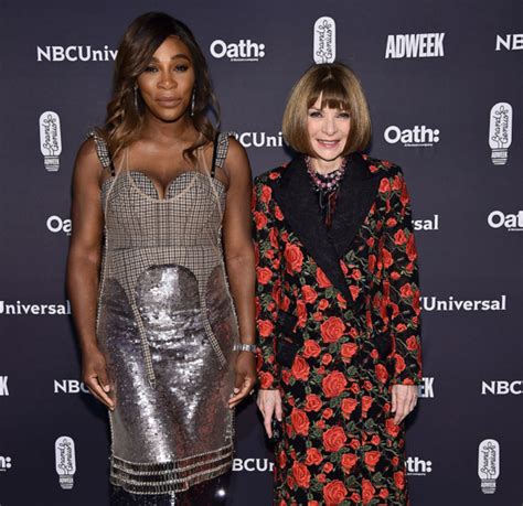serena williams and anna wintour attend the 2018 brand genius awards at cipriani 25 broadway on