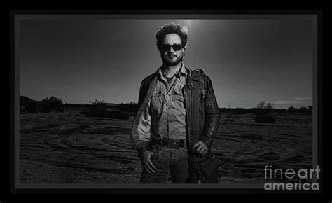 Giorgio A Tsoukalos Ancient Aliens Bw Border Digital Art By Scott