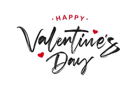 Premium Vector Handwritten Brush Ink Lettering Of Happy Valentines Day