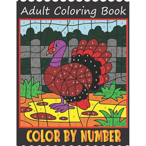 Color By Number Adult Coloring Book Color By Number For Adults With Colored Pencils Sets