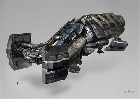 Concept Ships The Eudora From Dead Space 3 By Jehan Choo Concept Art
