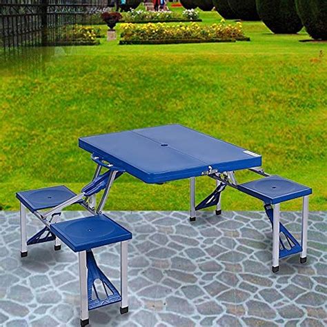 Keland Kids Outdoor Portable Folding Picnic Table With 4 Seats