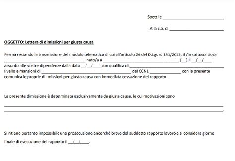 Lettera Dimissioni Colf Fac Simile Fac Simile Di Contratti Di Lavoro