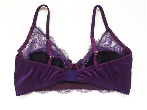 Lace Purple Bra In Silk And Lace Full Coverage Bra Perfect For All