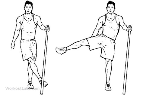 Side Lateral Leg Hip Swings Gluteus Minimus Exercises Pull Up