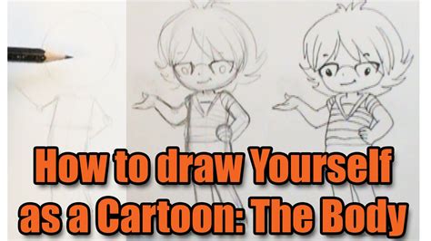 If you want to learn how to create professional cartoon characters this post could be a great starting point, i will share my best 7 quick drawing exercises for beginners to improve your drawing skills with some practice you will be. How to draw yourself as a cartoon, the Body - YouTube