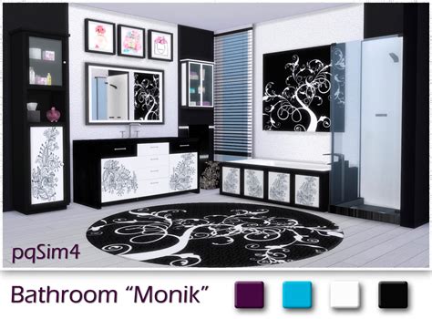 Sims 4 Ccs The Best Bathroom “monik” By Pqsim4