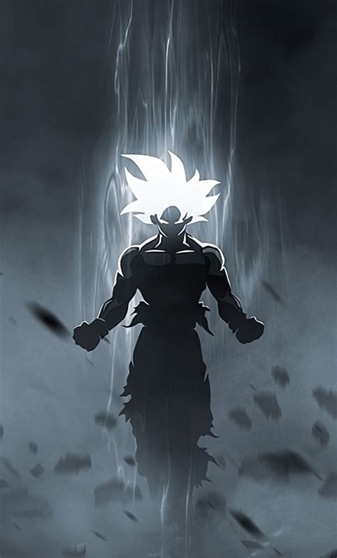 The Character From Dragon Ball Is Standing In Front Of A Dark