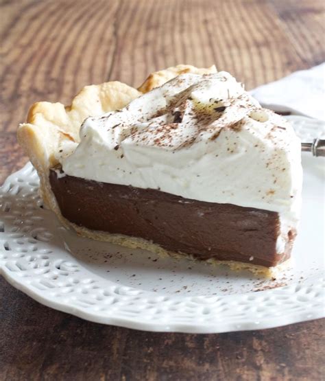 Old Fashioned Chocolate Cream Pie Recipe Homemade Chocolate Pie