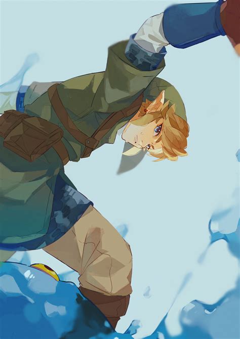 Link And Chuchu The Legend Of Zelda And More Drawn By Pisu
