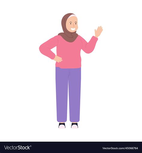 Muslim Women Wearing Hijab Royalty Free Vector Image