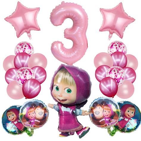 Buy Masha And The Bear Balloons Masha And The Bear Set Foil Balloon Masha And The Bear