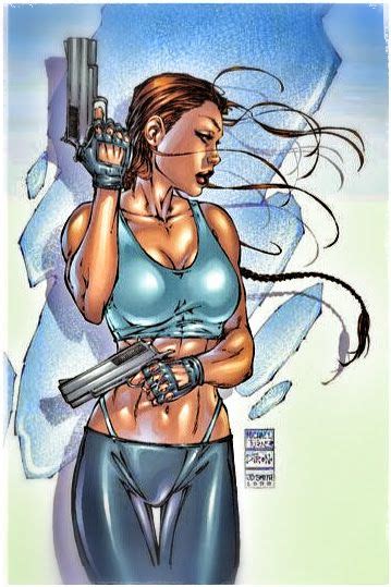 Lara Croft Illustrator Michael Turner Michael Turner Tomb Raider