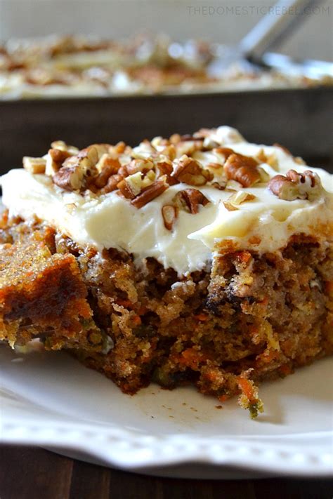 The Best Ever Carrot Cake With Cream Cheese Frosting The Domestic Rebel