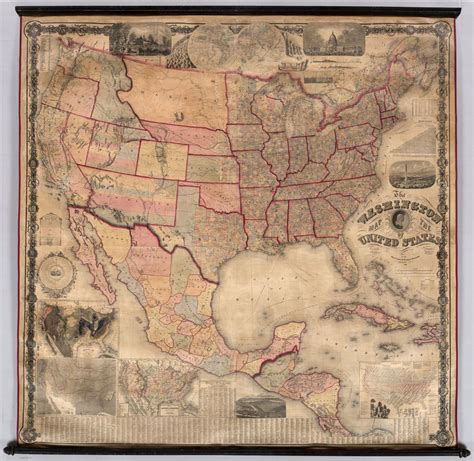 Washington Map Of The United States 1861 Map Usa Old Maps Antique