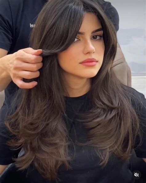 36 Trendy Curtain Bangs Look Incredible On Everyone — Dark Brown Haircut