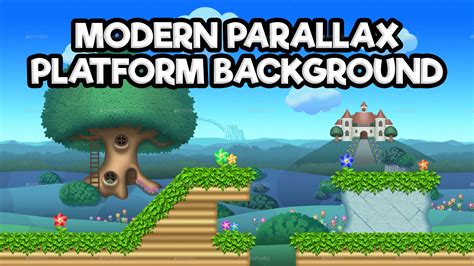 Modern Parallax Platform Background Background Modern