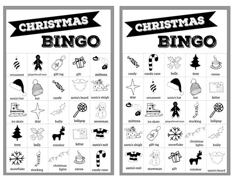 These printable bingo cards are perfect for any occasion. Free Christmas Bingo Printable Cards - Paper Trail Design