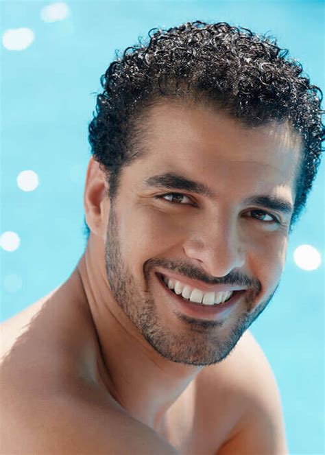 Simply towel dry, use a small amount of hair product, work the hair into the desired style, and go. The 24 Sexiest Men's Curly Hairstyles Ever