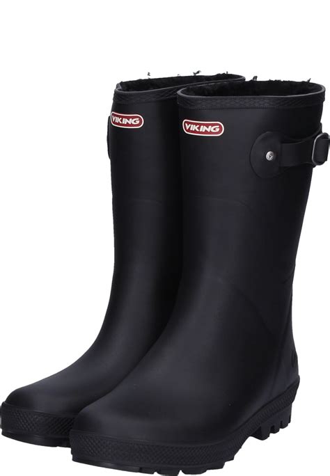 Warm Lined Rubber Boots Hedda Warm Black For Women By Viking