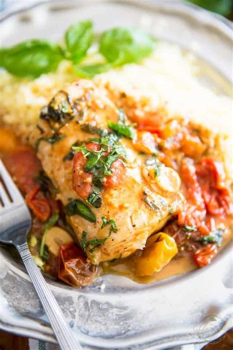 15 min view recipe >>. Easy Poached Fish Recipe - in Tomato Basil Sauce • The ...