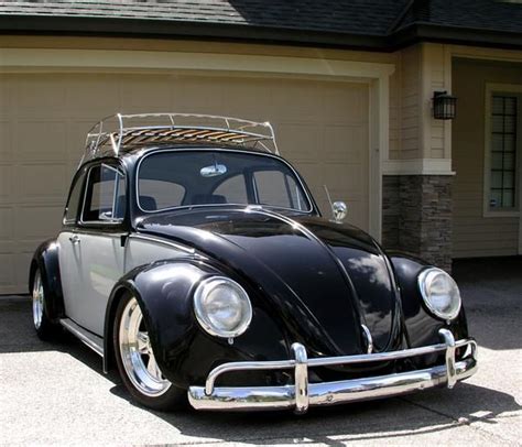 Two Tone Black And White Vw Beetle Volkswagen Beetle Vintage Auto